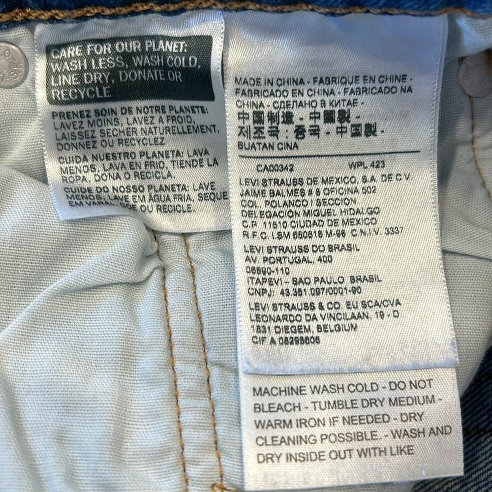 Levi's Premium 501 S Big E Women's Buttonfly Distressed Skinny Jeans Size 28x28 - Picture 11 of 16